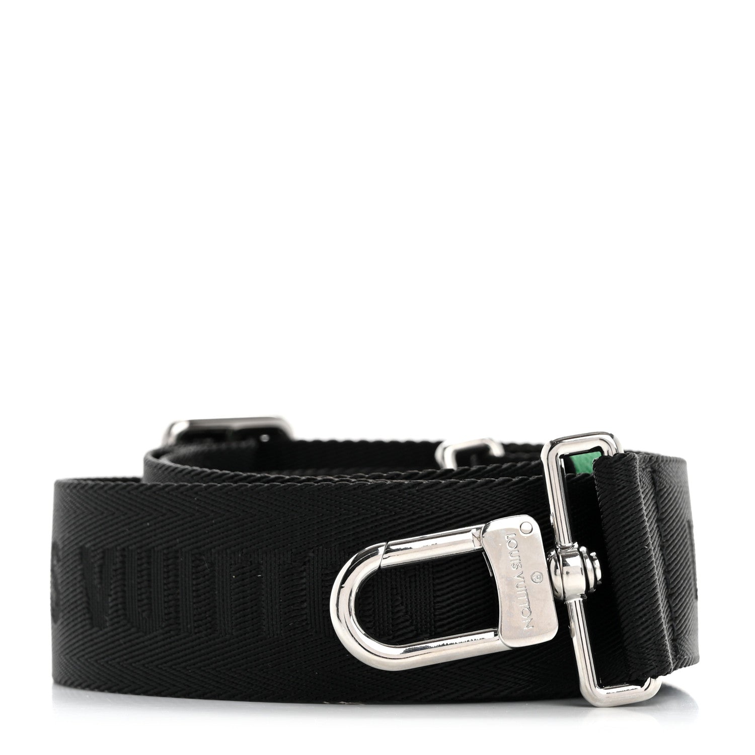 Nylon Alpha Messenger Strap Black Cactus Green