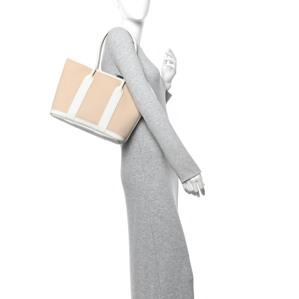 Buffle Skipper Toile Garden 30 TPM Zip Tote White