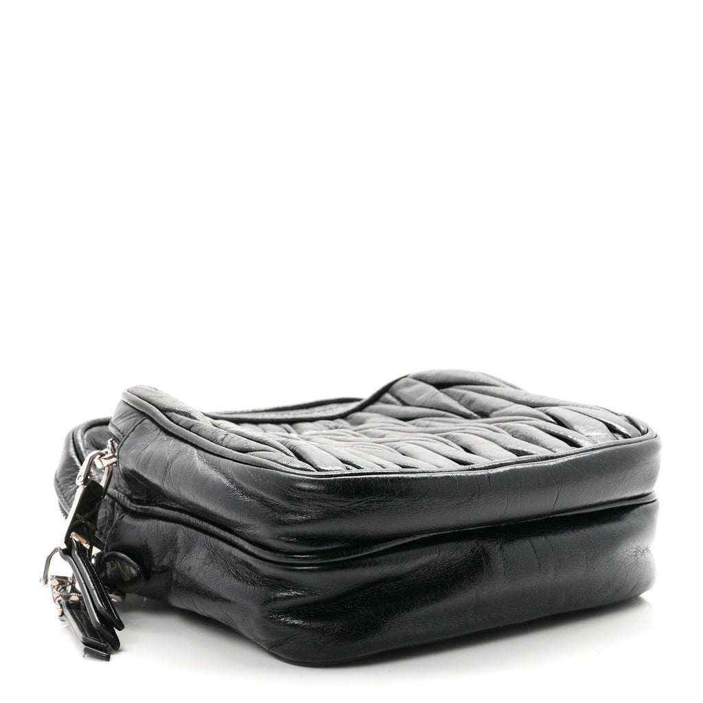 Nappa Matelasse Crossbody Black