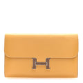 Tadelakt Lizard Constance Long Wallet Sable Cecil