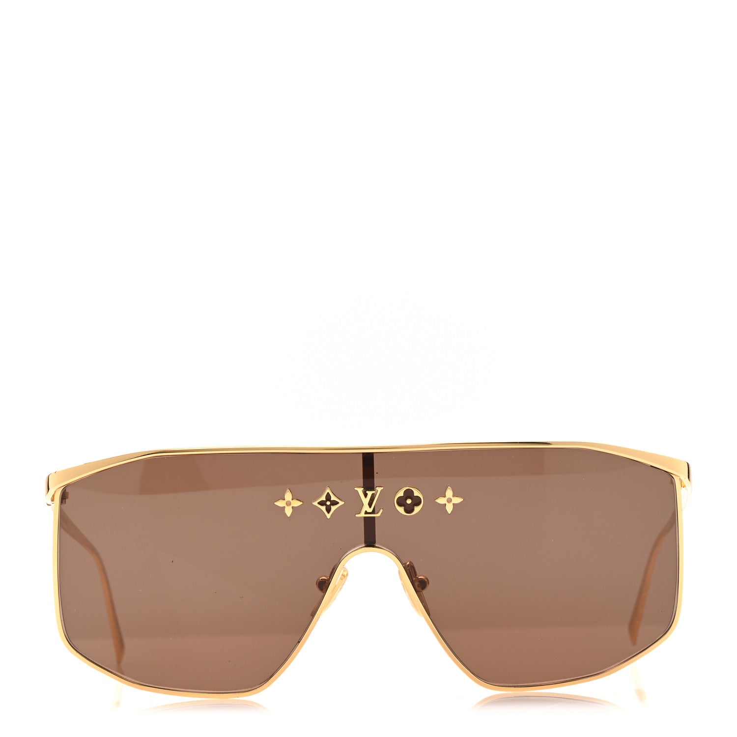 Metal LV Golden Mask Sunglasses Z1717U Gold