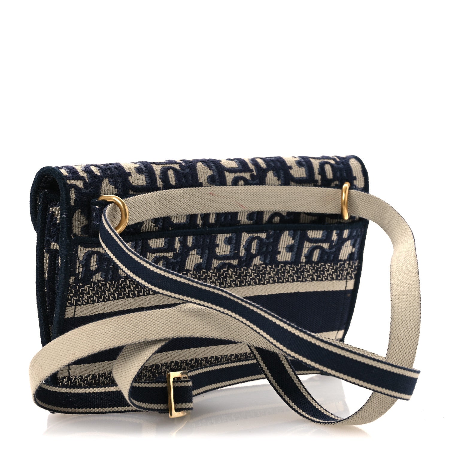 Oblique Slim Saddle Pouch Blue