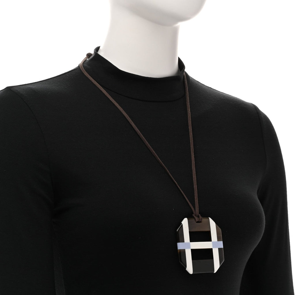 Horn Lacquer Opus Octagonal Necklace