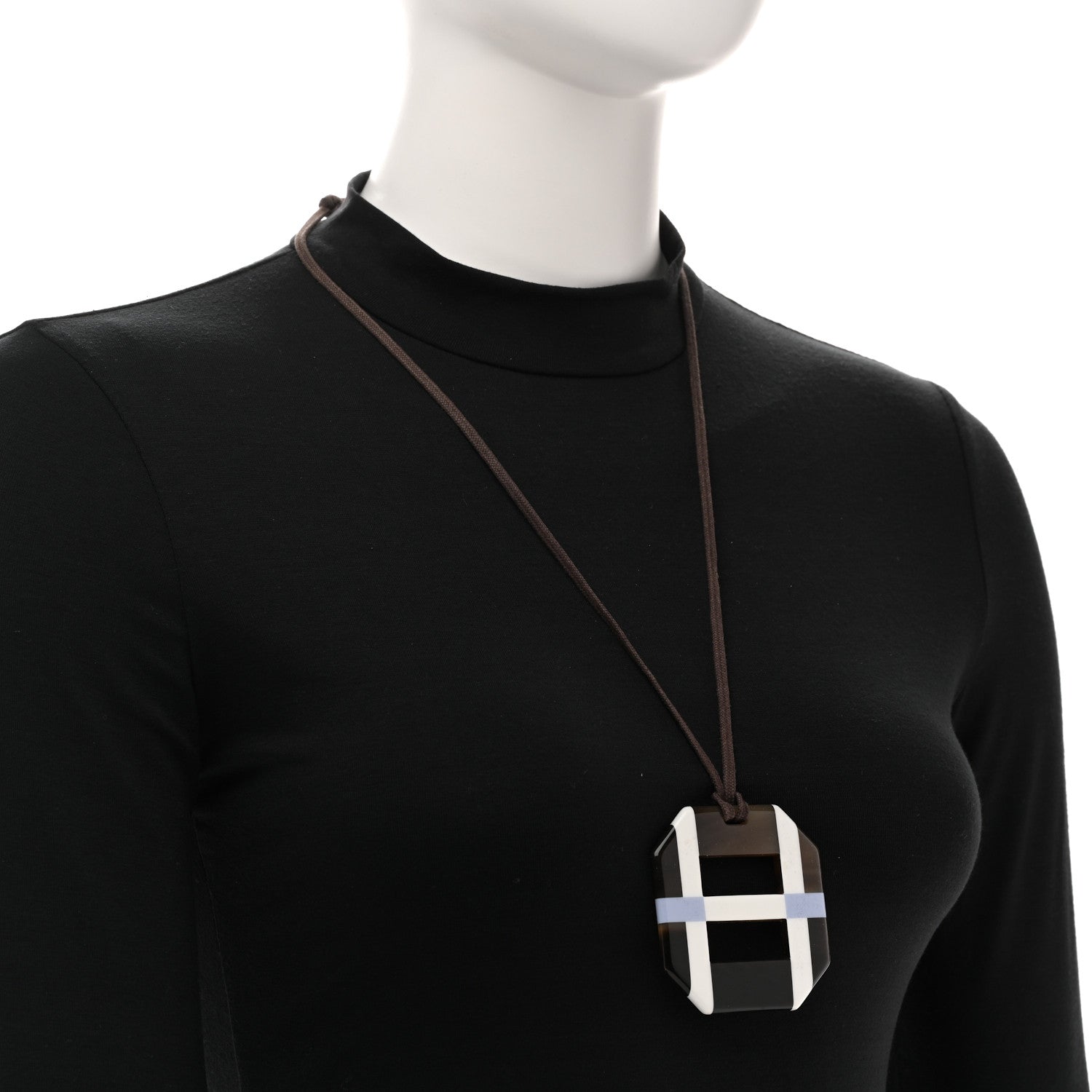Horn Lacquer Opus Octagonal Necklace