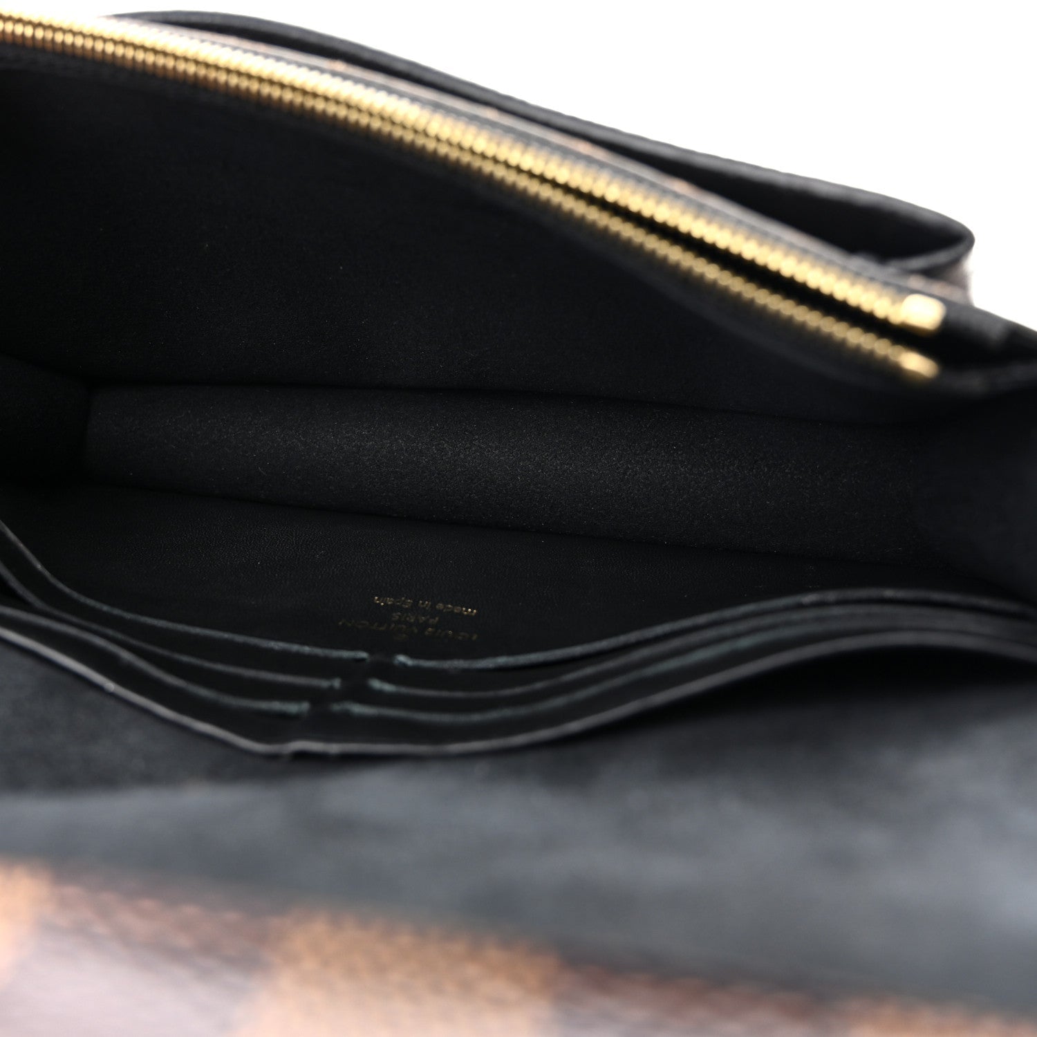 Damier Ebene Vavin Chain Wallet Black