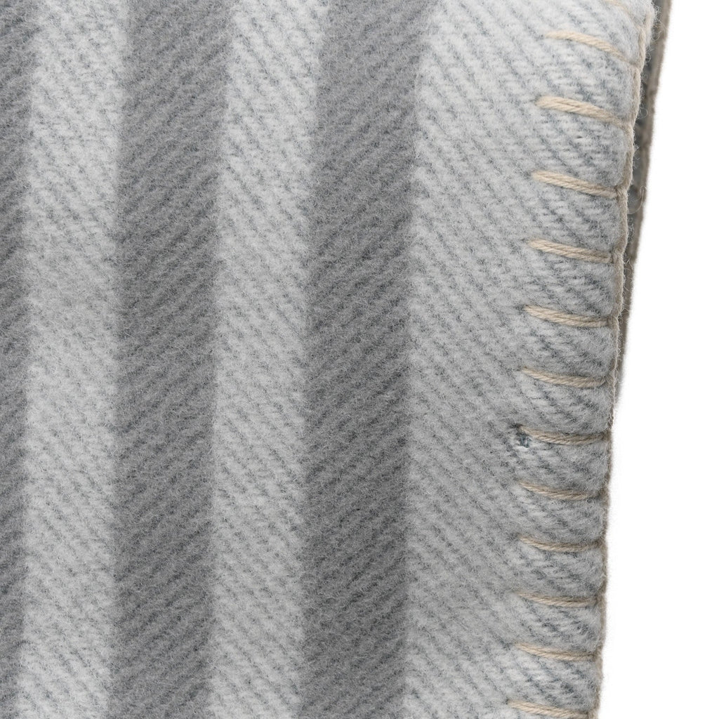 Wool Cashmere Ithaque Blanket Gris Perle