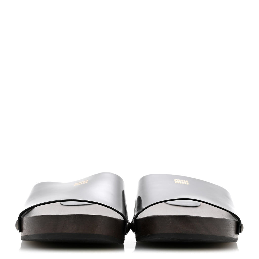 Patent Logo Slide Clogs 36 Black