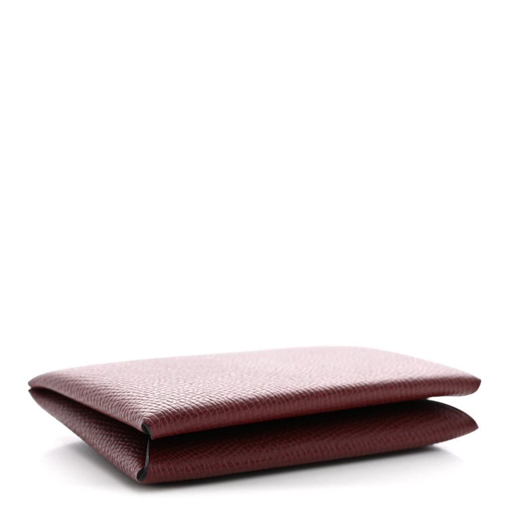 Epsom Calvi Card Case Rouge H