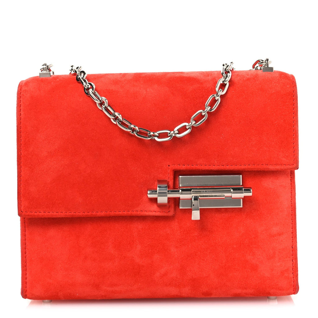 Veau Doblis Mini Verrou Chaine Bag Capucine