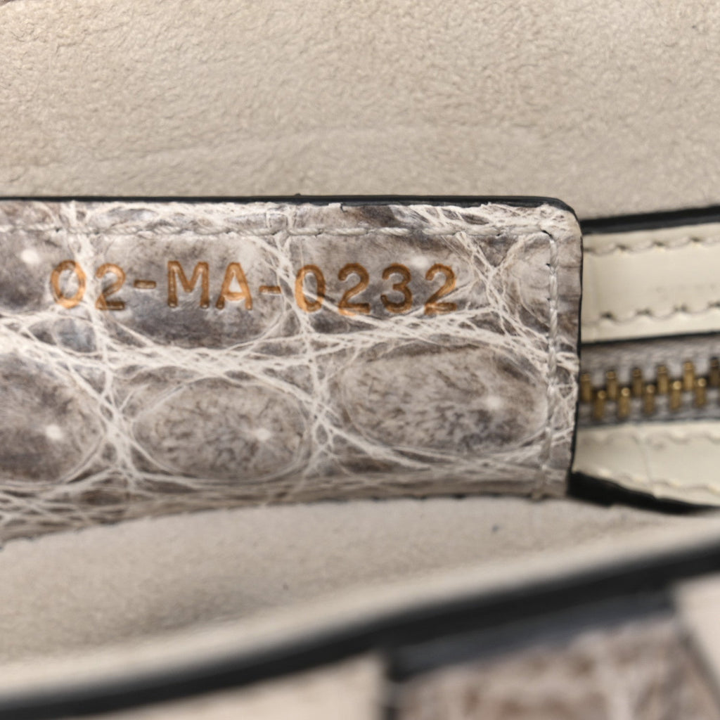 Niloticus Crocodile Himalaya Saddle Bag Latte
