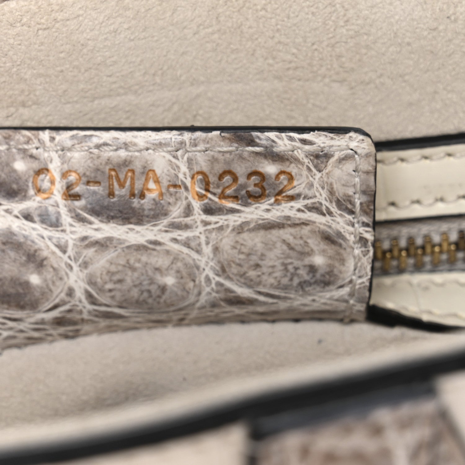 Niloticus Crocodile Himalaya Saddle Bag Latte