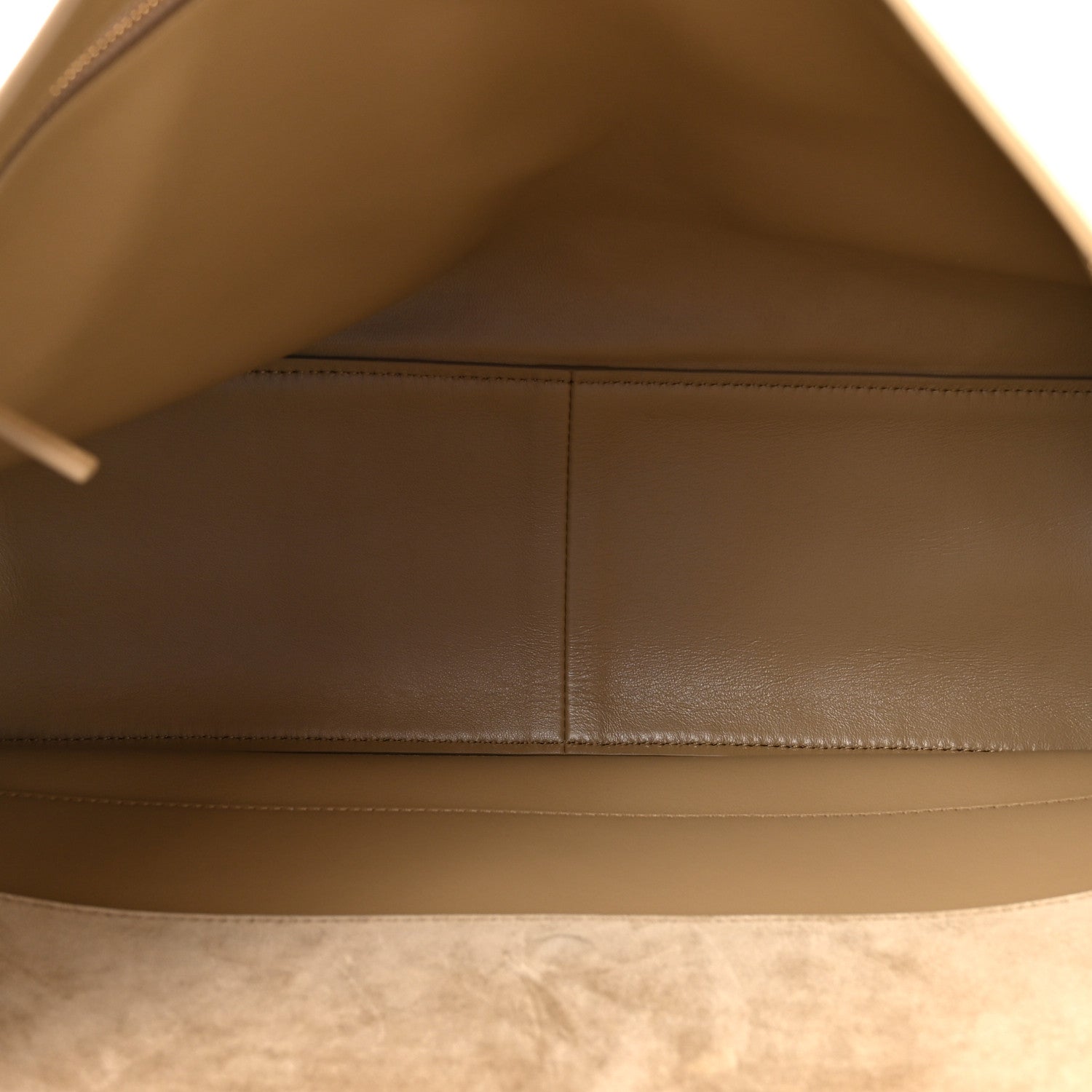 Suede Calfskin Souplissimo Maxi Flap Dark Beige