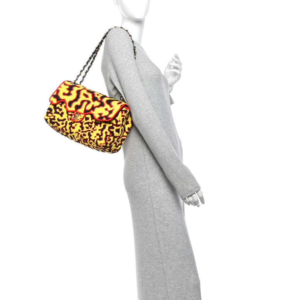 Mixed Fibers Magma Maxi Flap Yellow Black Red