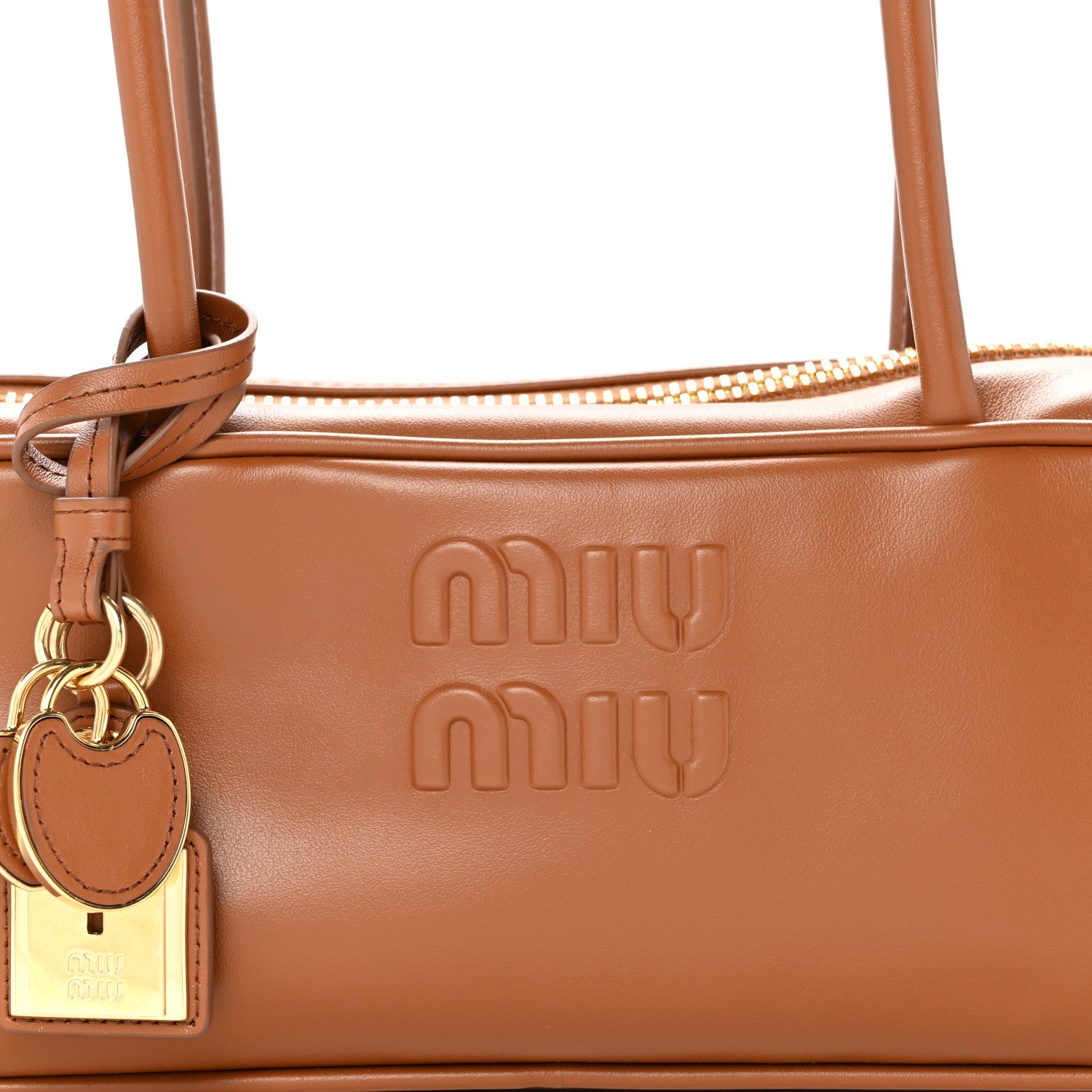 Nappa Small Beau Top Handle Bag Cognac