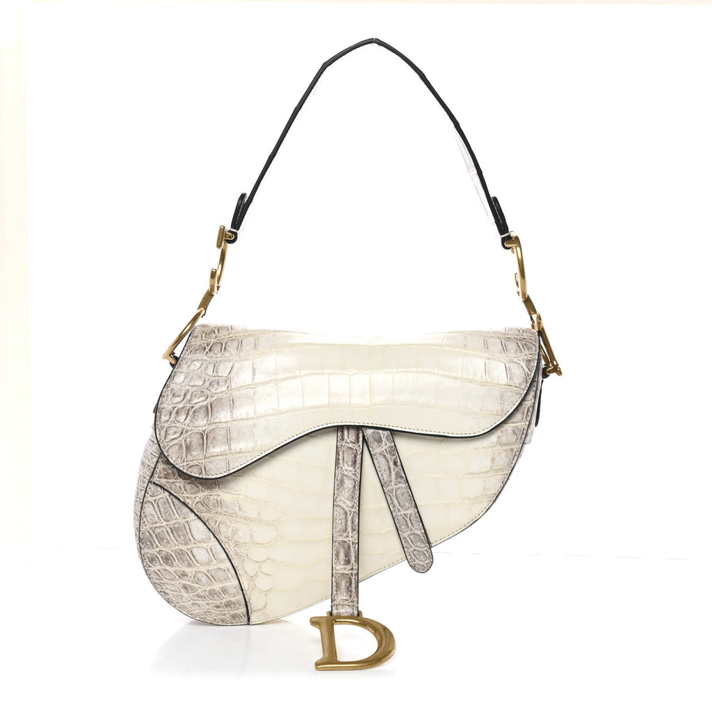 Niloticus Crocodile Himalaya Saddle Bag Latte