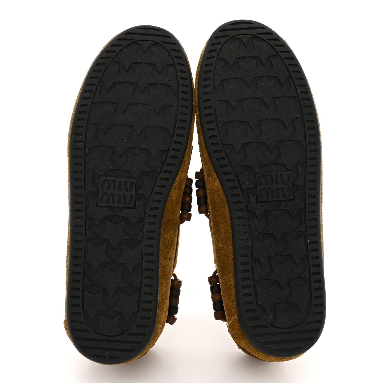 Suede Tassel Loafers 36 Olive Green