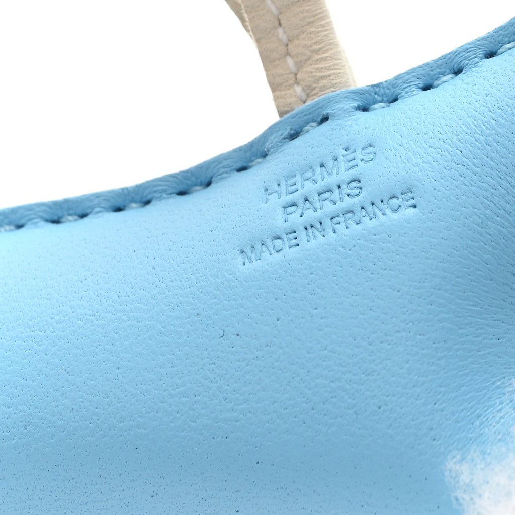 Milo Lambskin Shearling Budy Charm Ecru Celeste Craie