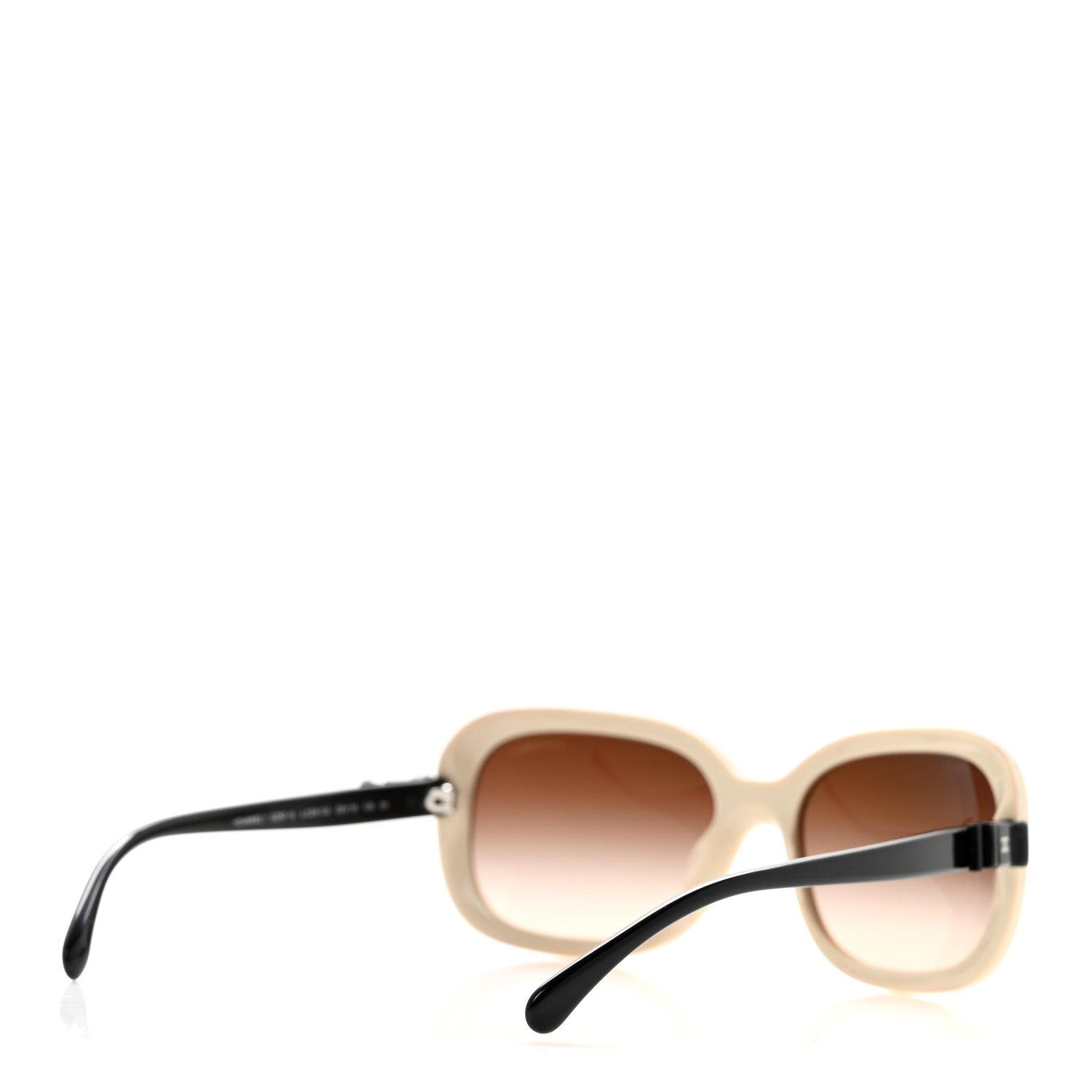 Acetate CC Bow Sunglasses 5280-Q Beige Black