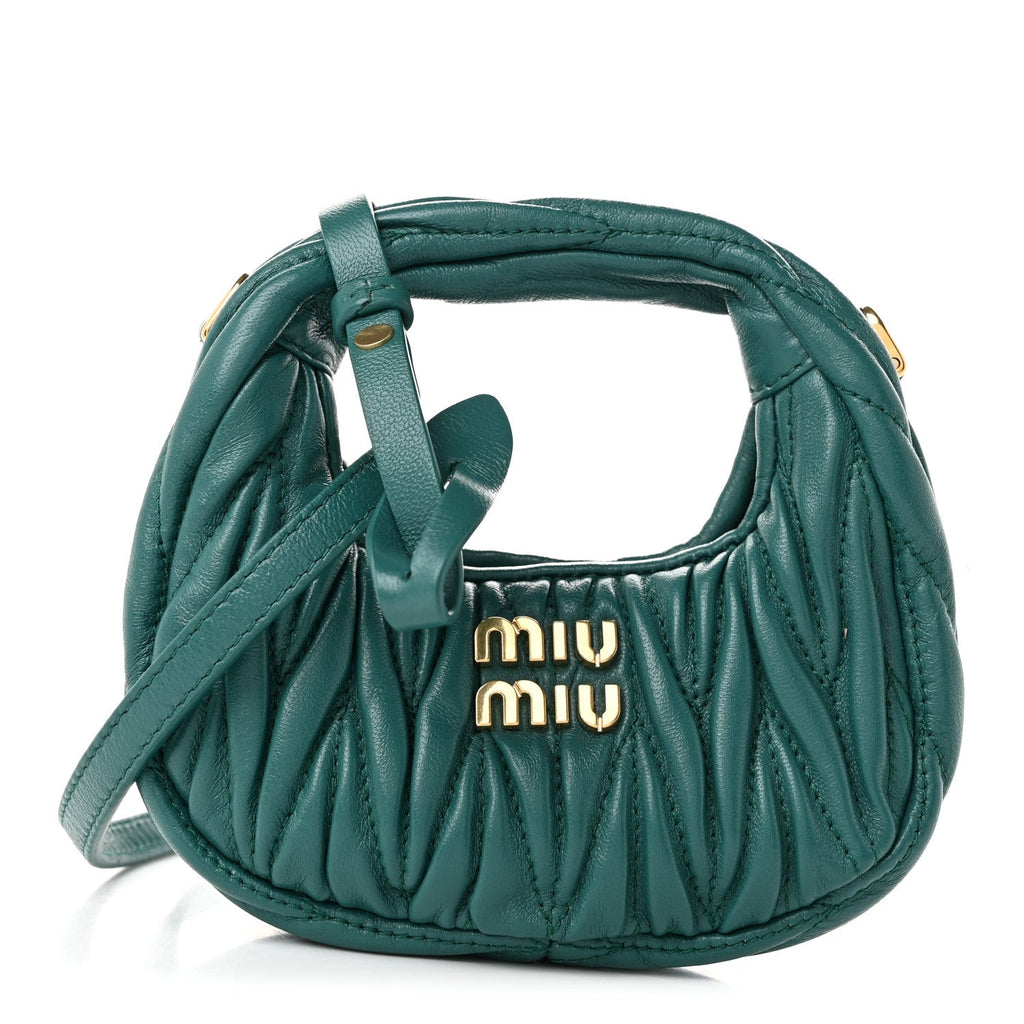 Nappa Matelasse Micro Wander Hobo Laguna