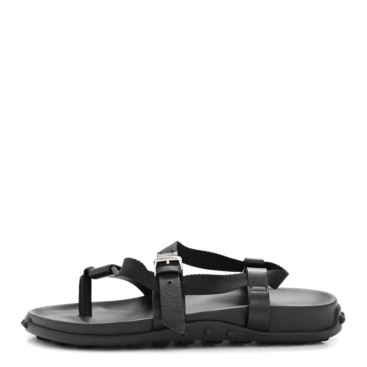 Calfskin Womens Inboard Sandals 38 Black
