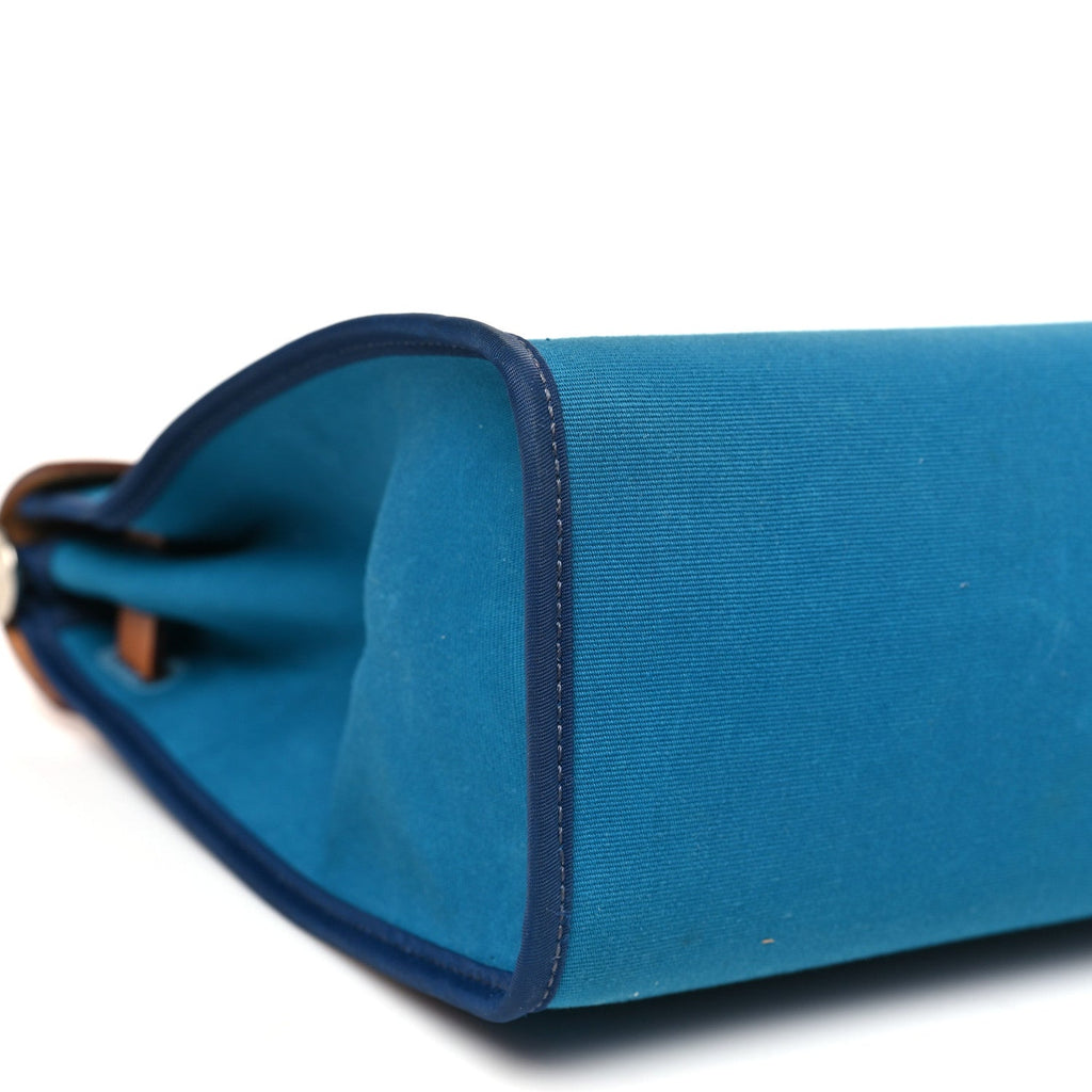 Toile Officier Vache Hunter Herbag Zip PM 31 Bleu Izmir Fauve