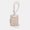 Coach Outlet Id Lanyard In Signaure Canvas