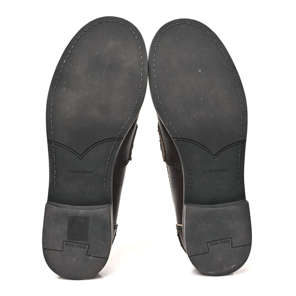 Spazzolato Penny Loafer 39 Ebony
