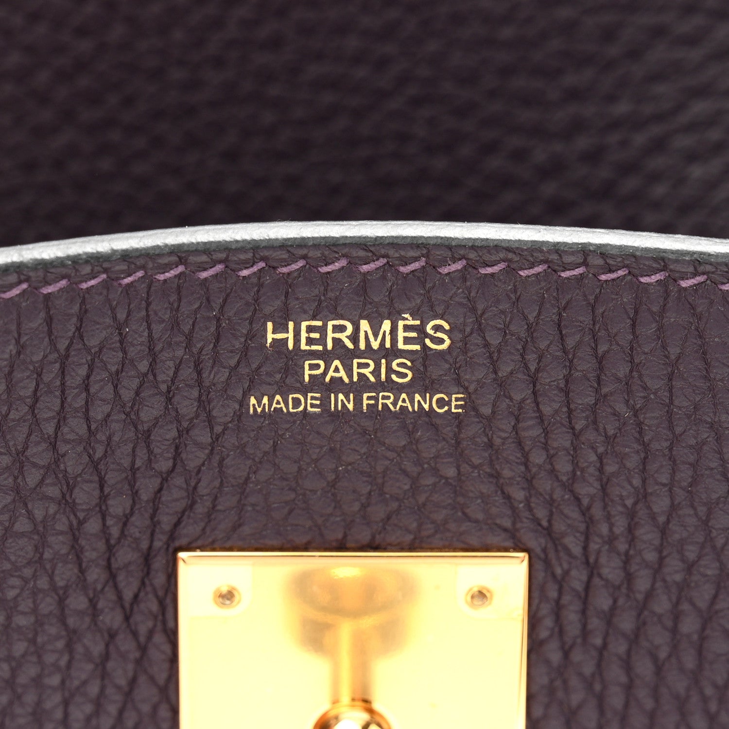 Taurillon Clemence Birkin 30 Raisin