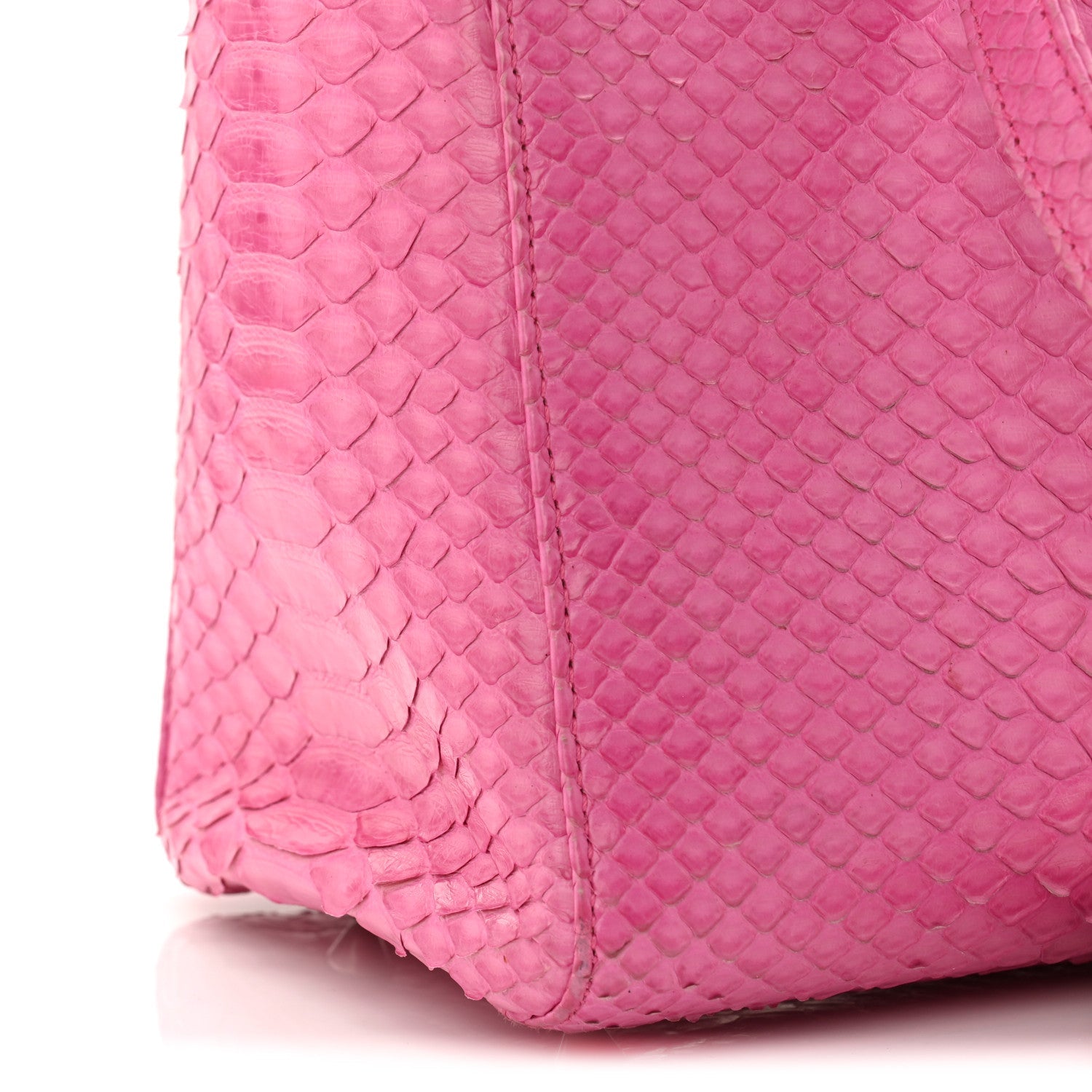 Snakeskin Medium Lady Dior Pink