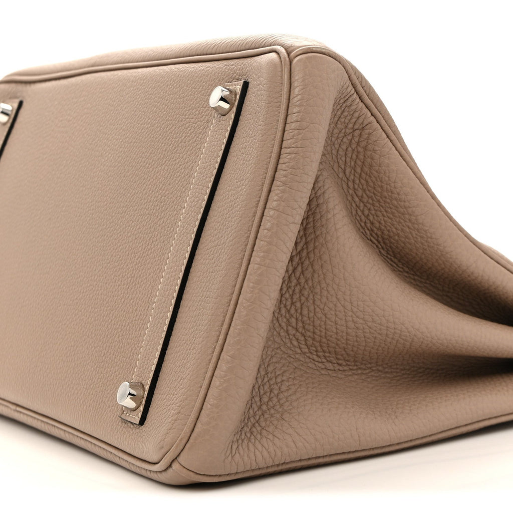 Togo Horseshoe Birkin 35 Gris Tourterelle Etoupe