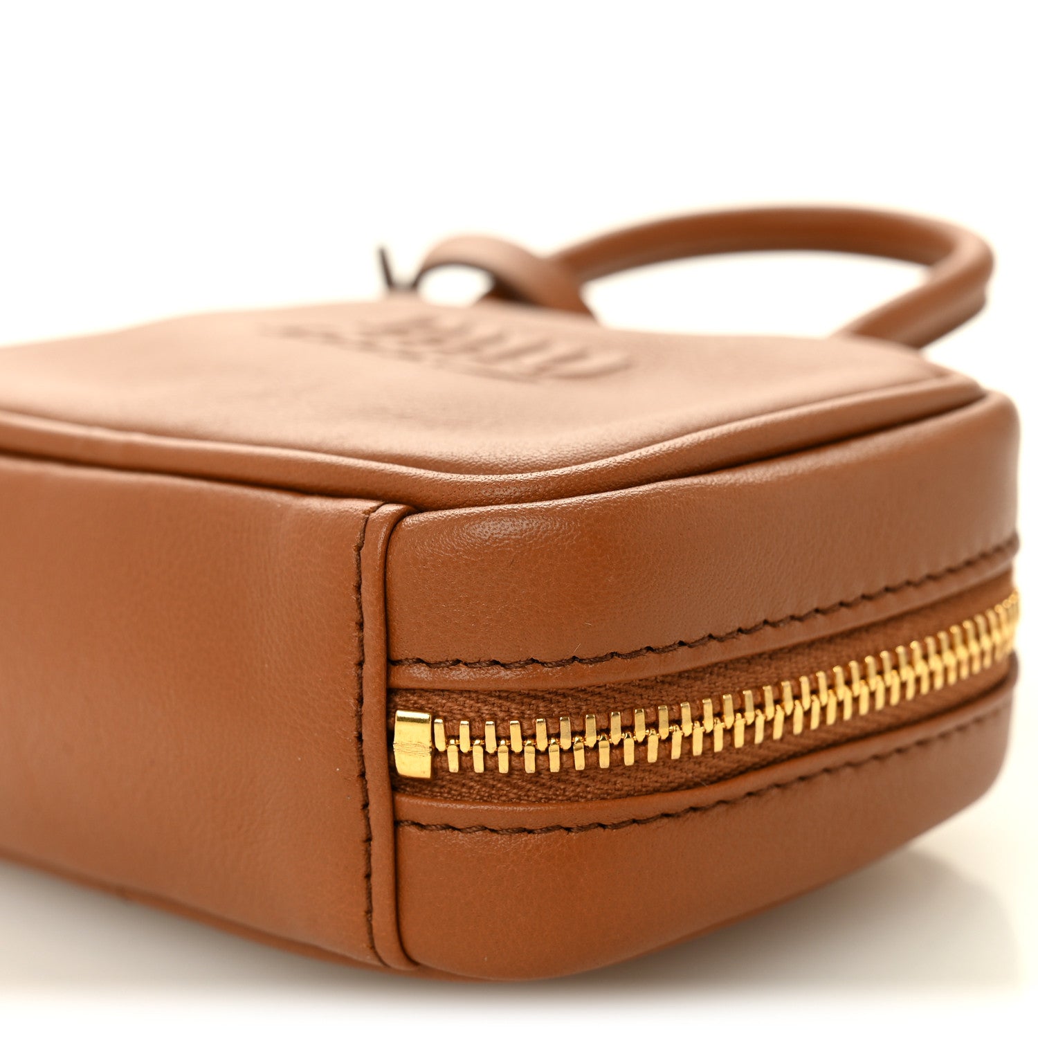Calfskin Beau Micro Bag Cognac