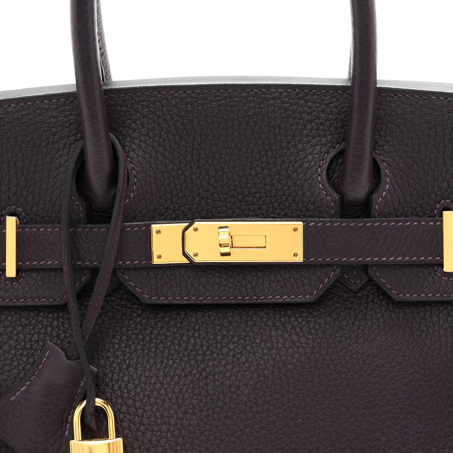 Taurillon Clemence Birkin 30 Raisin
