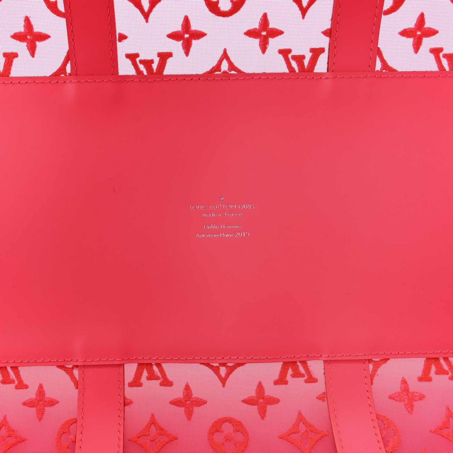 Monogram Fluo See Through Keepall Bandouliere 50 Rose