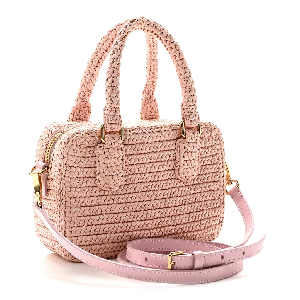 Crochet Calfskin S Narrow Arcadie Alabaster Pink