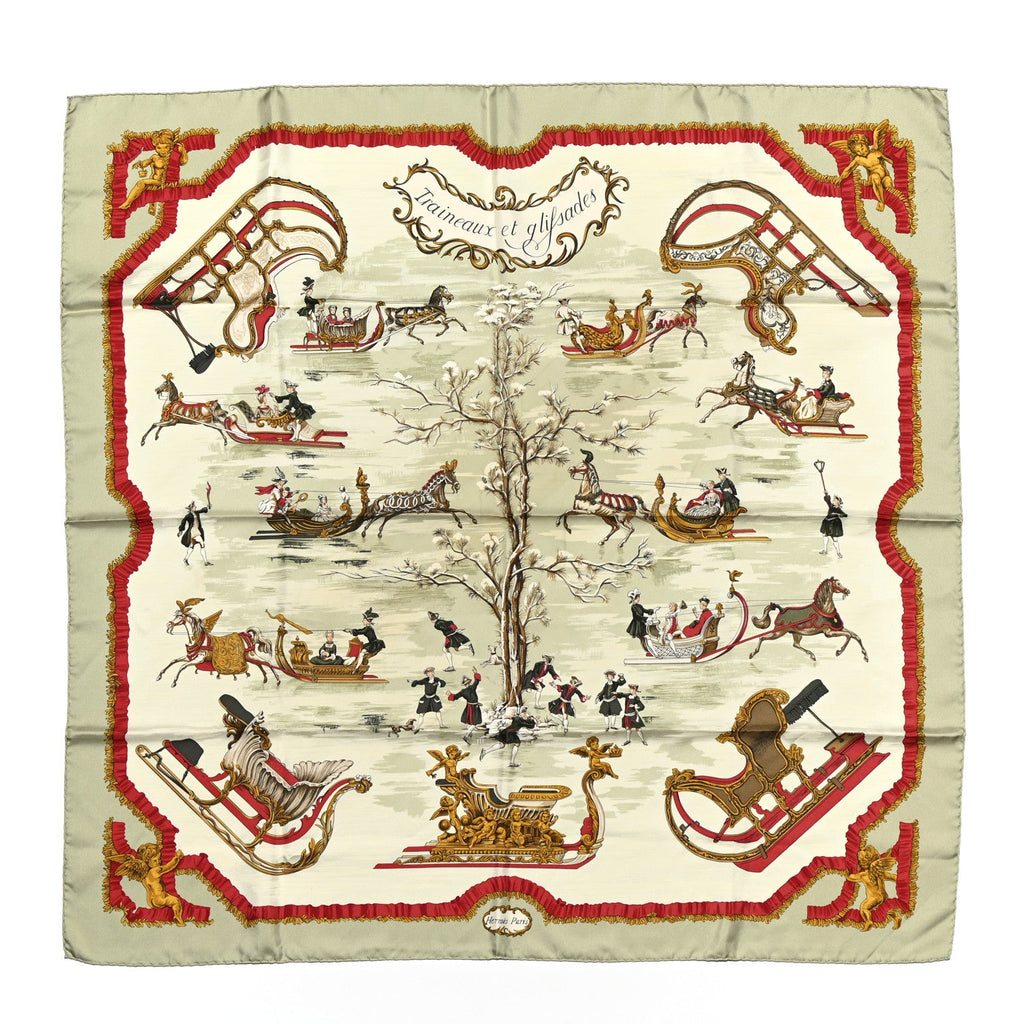 Silk Traineaux Et Glissades Scarf 90