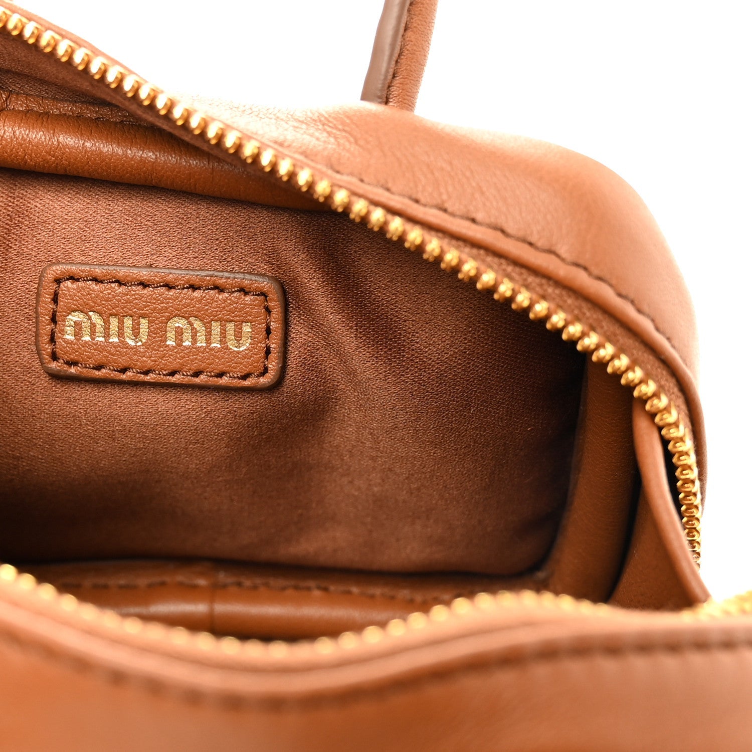 Calfskin Beau Micro Bag Cognac