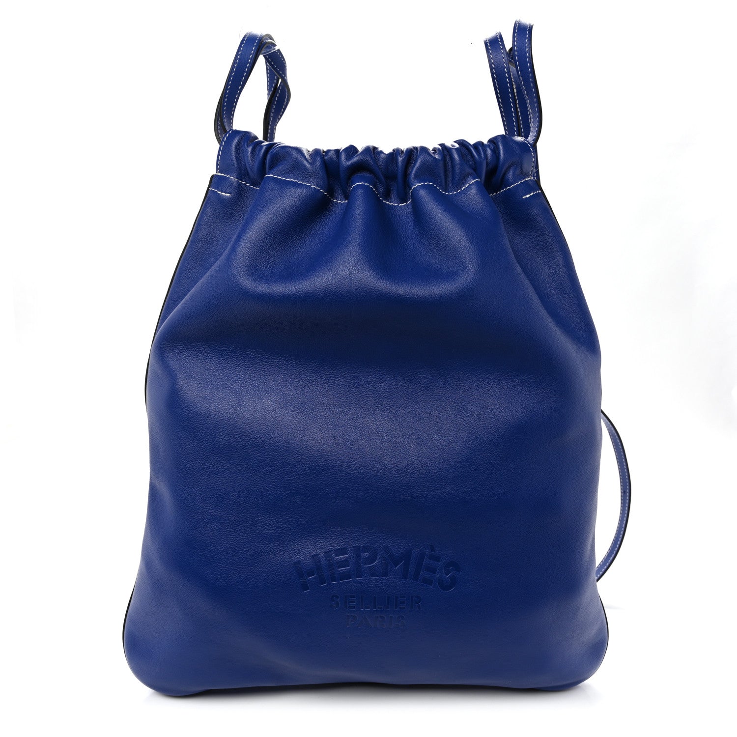 Cheri Calfskin Bridado Backpack Bleu Electrique