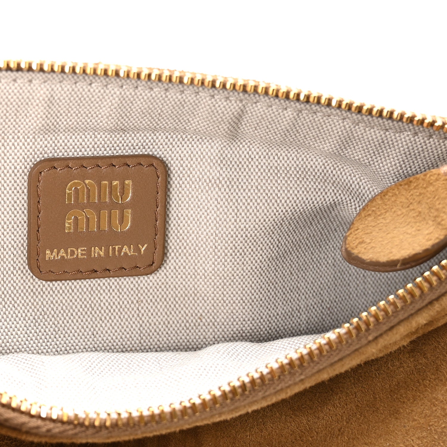 Suede Pouch Olive Green
