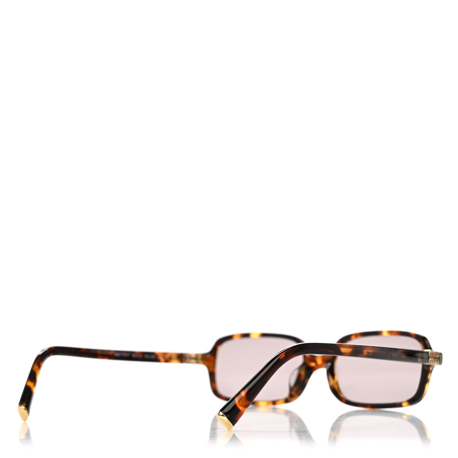 Acetate Rectangle Regard Sunglasses SMU11Z-F Camel Beige