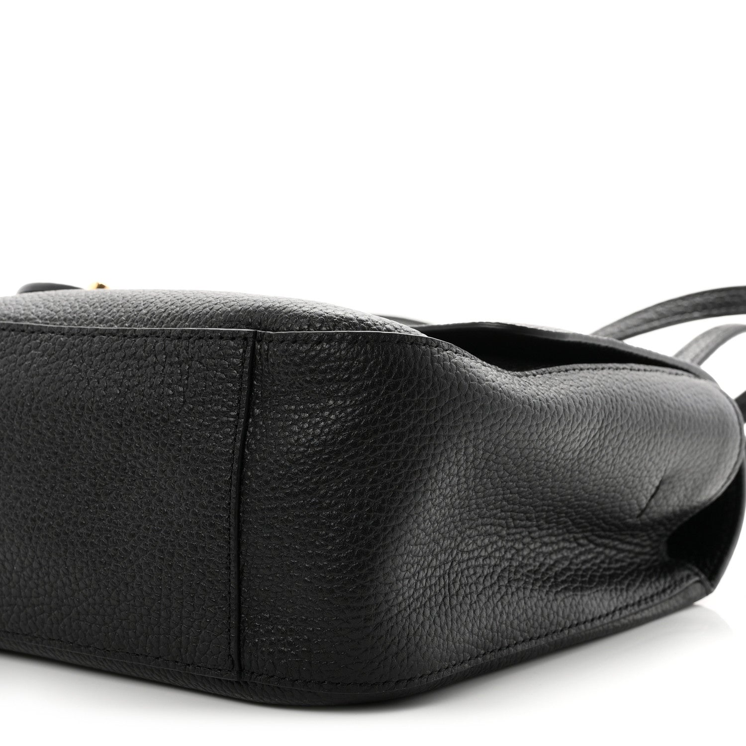 Grained Calfskin Small Souplissimo Maxi Flap Black