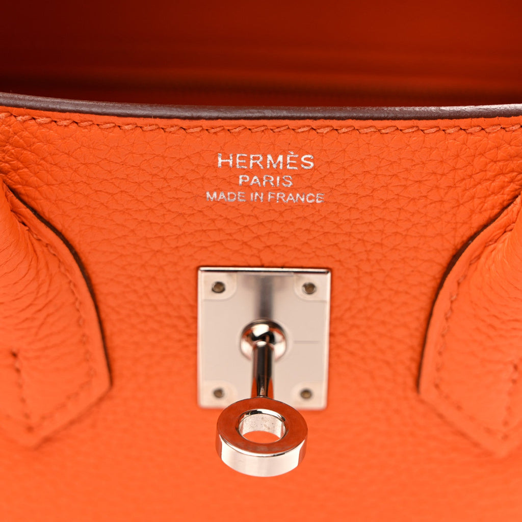 Togo Birkin 25 Orange Minium
