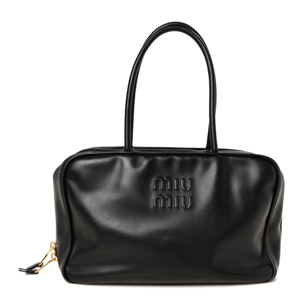 Soft Calf Softy Large Beau Top Handle Bag Black