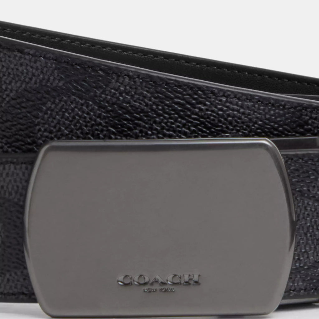 Coach Outlet Plaque Buckle Cut To Size Reversible Belt, 38 Mm