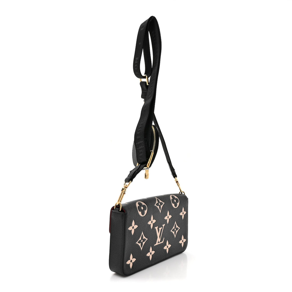 Empreinte Monogram Giant Felicie Pochette Black Beige