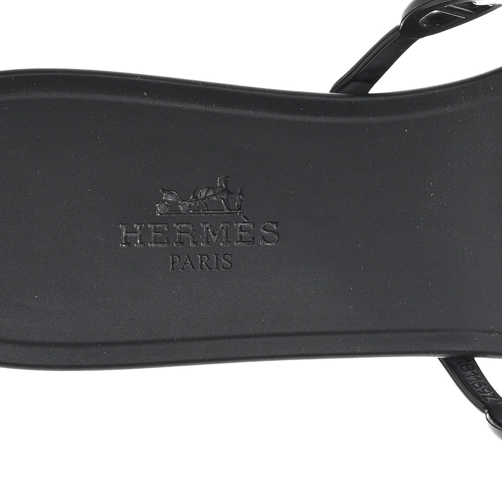 Rubber Chaine d'Ancre Rivage Sandals 38 Black