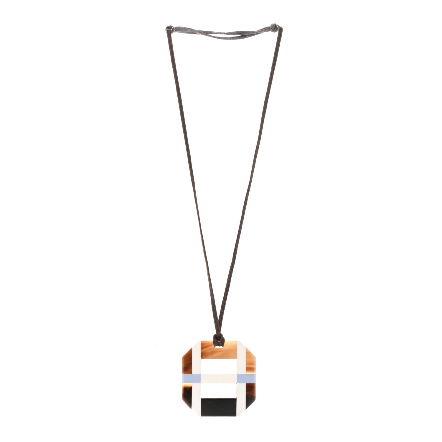 Horn Lacquer Opus Octagonal Necklace