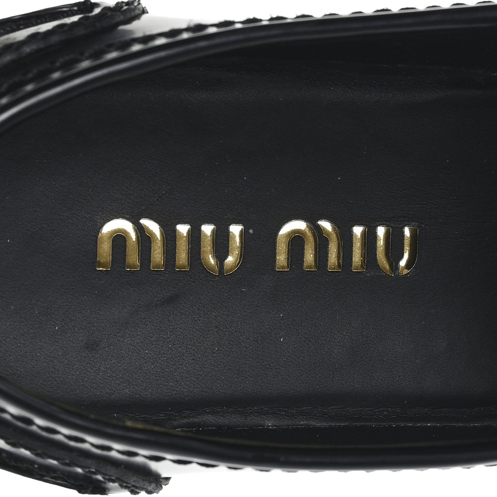 Spazzolato Penny Loafer 39 Black White