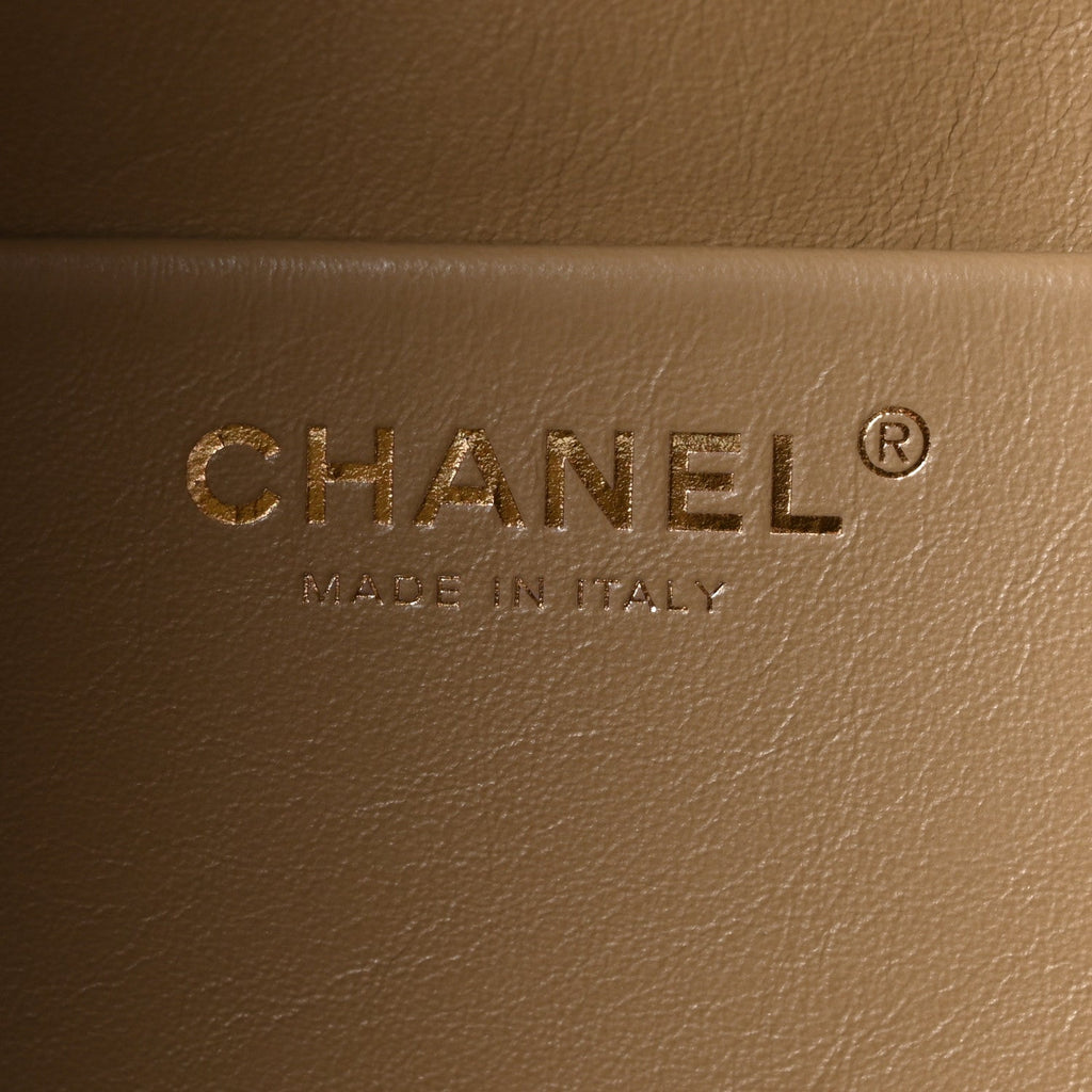 Suede Calfskin Souplissimo Maxi Flap Dark Beige