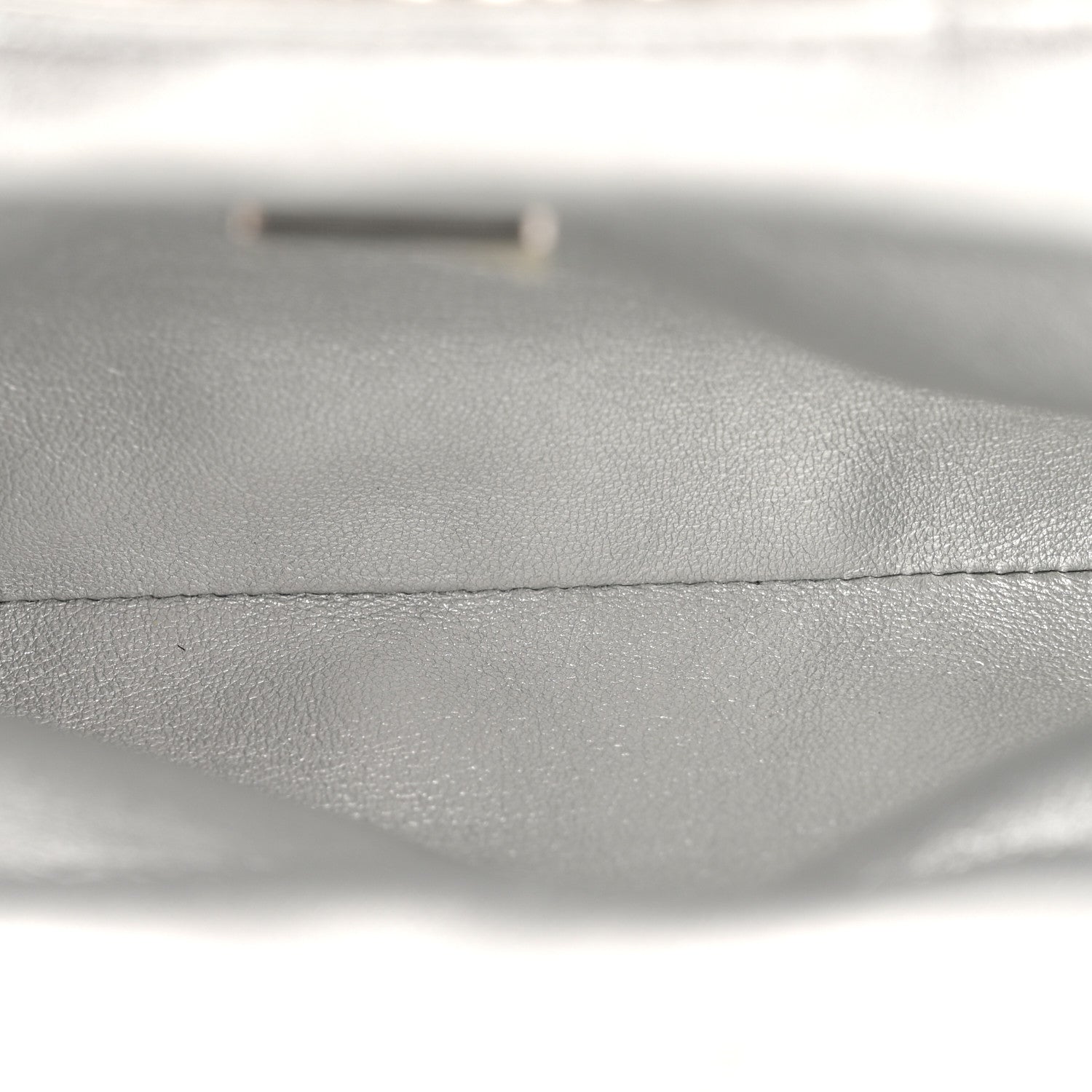 Crystal Embellished Metallic Lambskin Mini Chanel 22 Silver