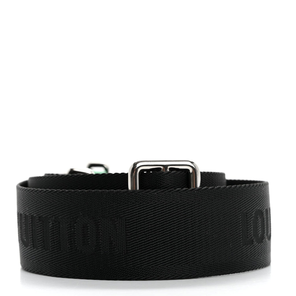 Nylon Alpha Messenger Strap Black Cactus Green